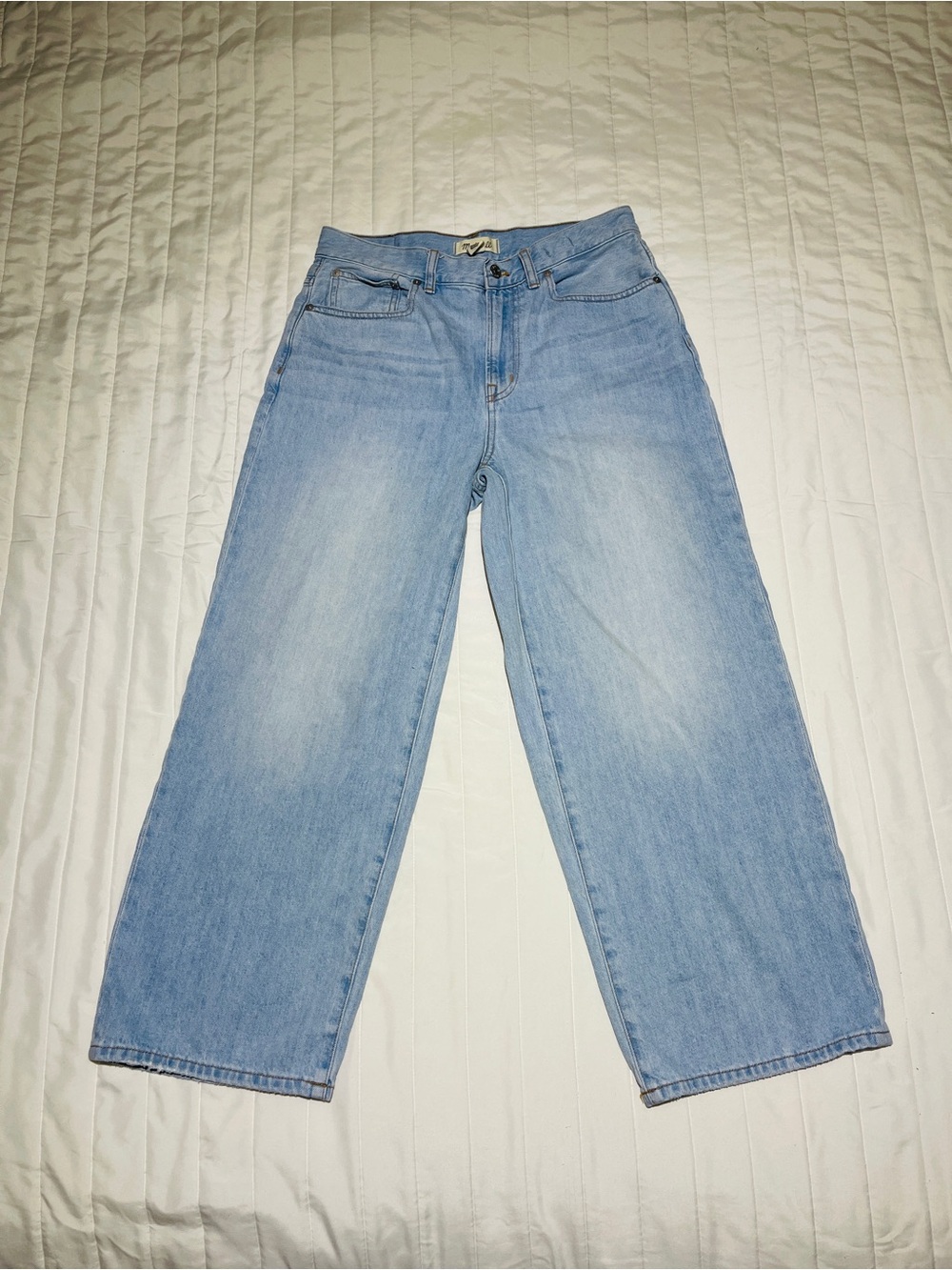 Madewell Pale Blue Straight Leg Jeans
